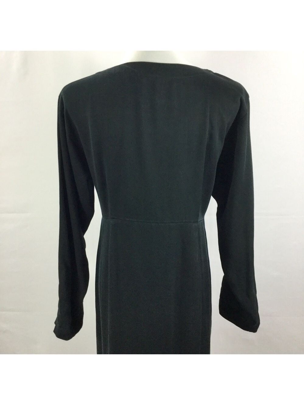 Vintage KIKO COMFORT CLOTHING Empire Waist Maxi Shirt Dress 100% Tencel Size S - Picture 8 of 16